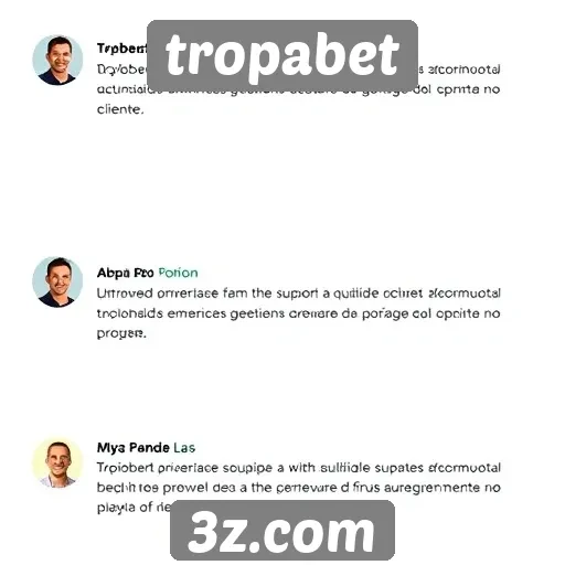 Feedback de usuários sobre o suporte ao cliente no tropabet