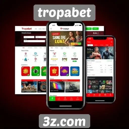 Experiência do usuário no site Tropabet em dispositivos móveis