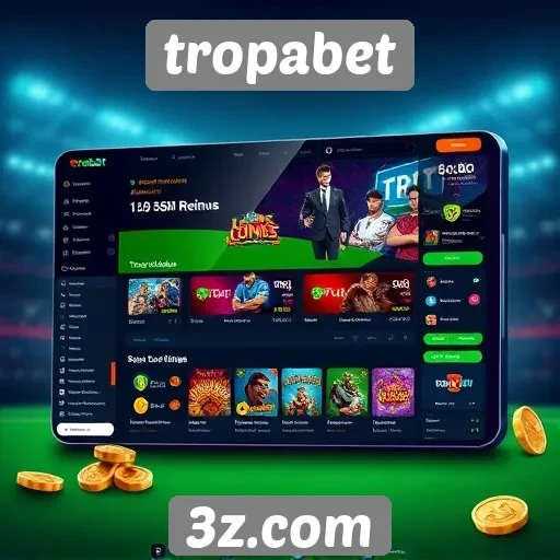 Interface e experiência do usuário no tropabet